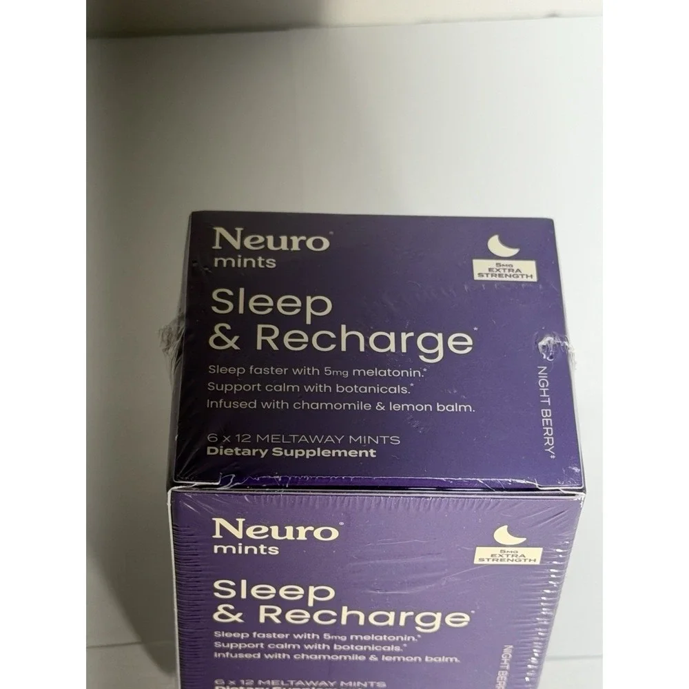 Neuro Melatonin 5mg Sleep & Recharge Mints (72 Pieces) - Fast Dissolve Melatonin